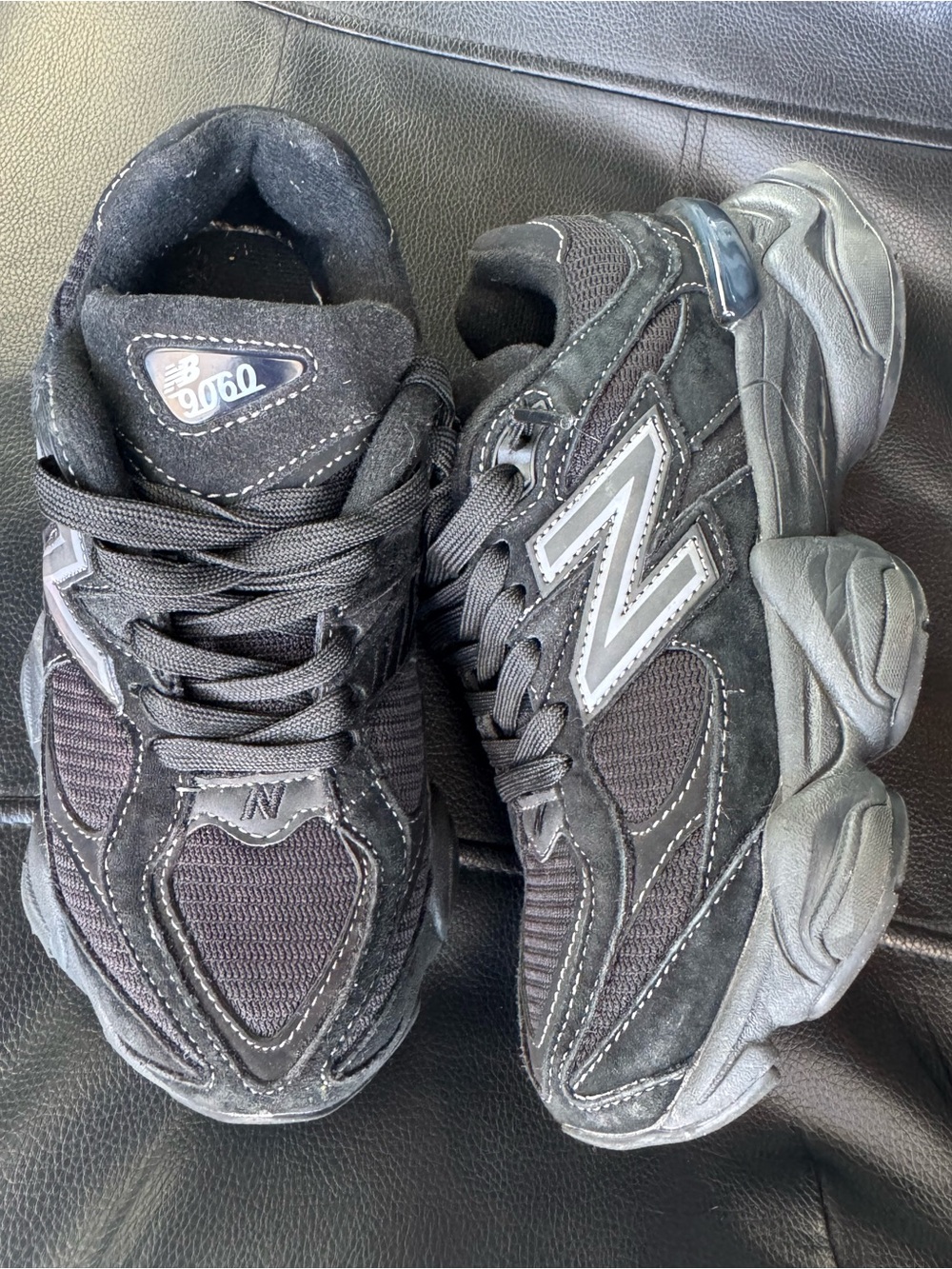 New Balance 9060 'Triple Black Suede'